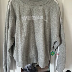 Calvin Klein Women’s Statement 1981 Long Sleeve Sweatshirt- Small - Gray